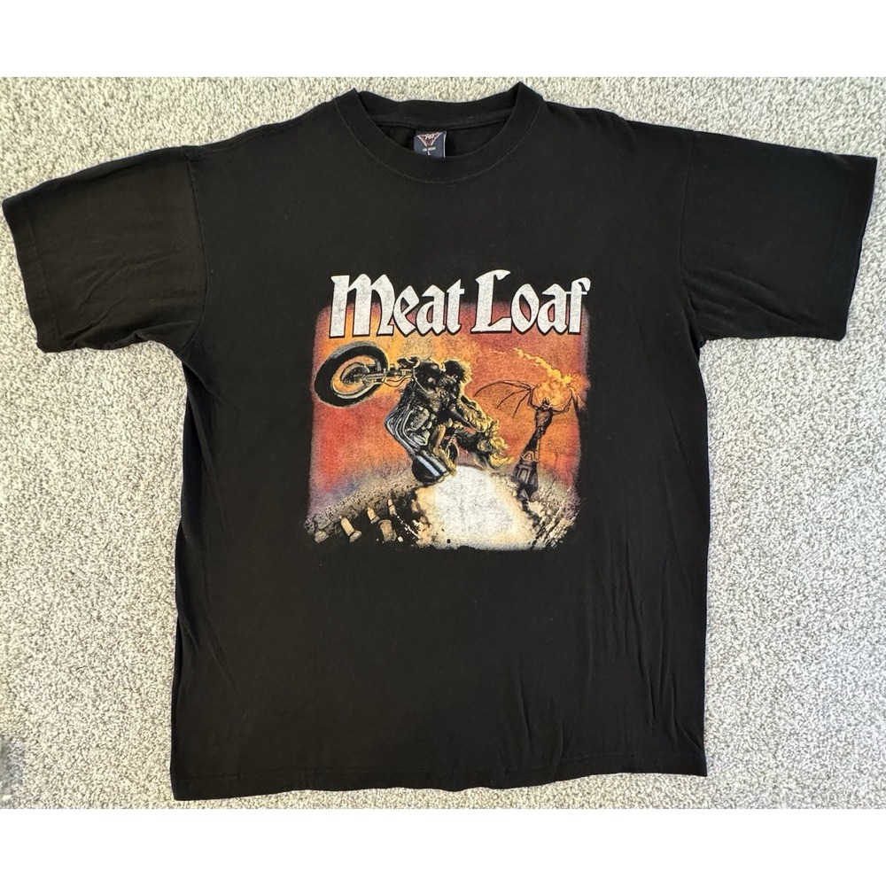 2002-2003 Meat Loaf Bat Out of Hell Concert T-Shirt Large World Tour Tee